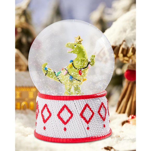 Musical Lighted Battery Operated Water Globe with Swirling Glitter Home Decor - Picture 4 of 6